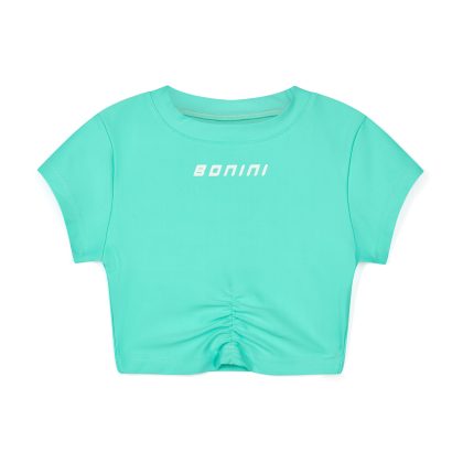 Bonini BNC003 SHORT SLEEVED RUCHED T-SHIRT MINT