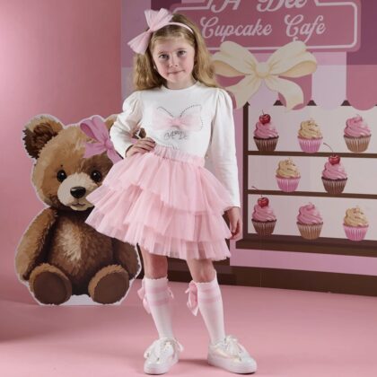 A Dee W252514 MACKENZIE TULLE SKIRT SET White