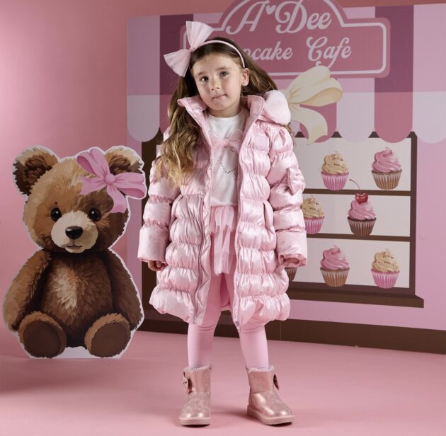 A Dee W252205 MONTANA PADDED LONG METALLIC JACKET Pink - Image 5