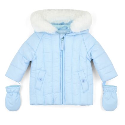 Mitch & Son Ms25701 MIKEY FUR TRIMMED PADDED JACKET Blue