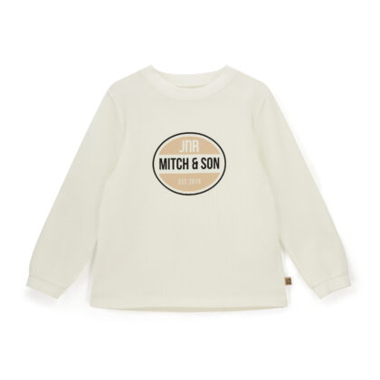 Mitch & Son Ms25615 LEWIS LOGO LONG SLEEVE TOP White