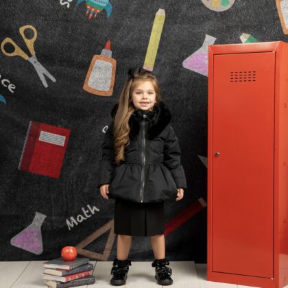 A Dee W256202 SHORT JACKET AMIE Black