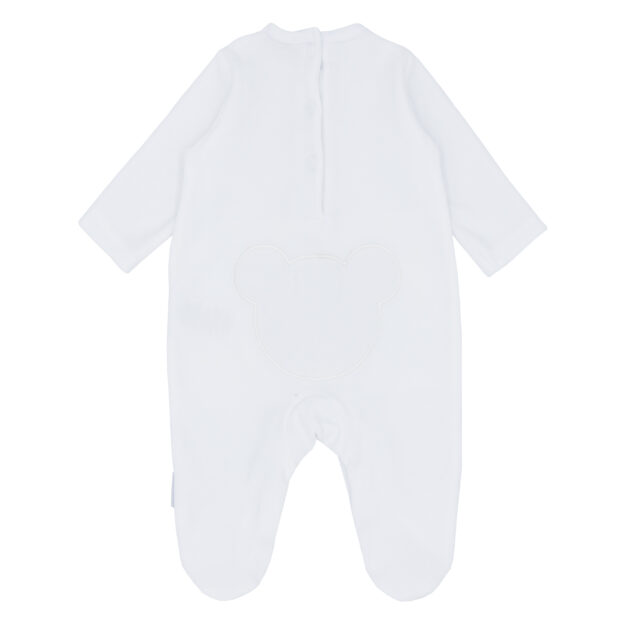 Blues Baby Bb1109w WHITE TEDDY BEAR VELOUR SLEEPER White