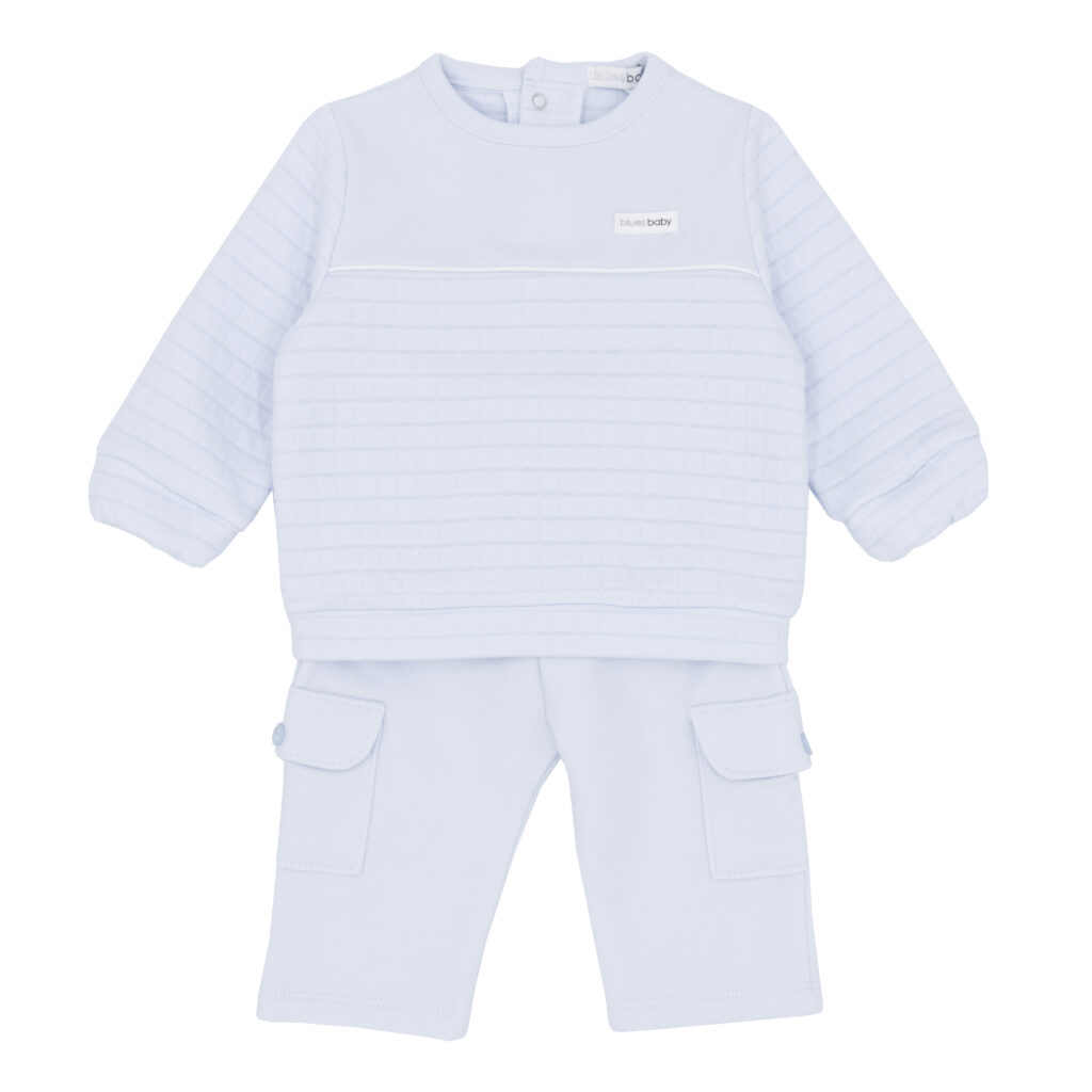 Blues Baby Bb2219 CREW NECK SWEATSHIRT & TROUSER SET Blue