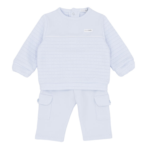 Blues Baby Bb2219 CREW NECK SWEATSHIRT & TROUSER SET Blue