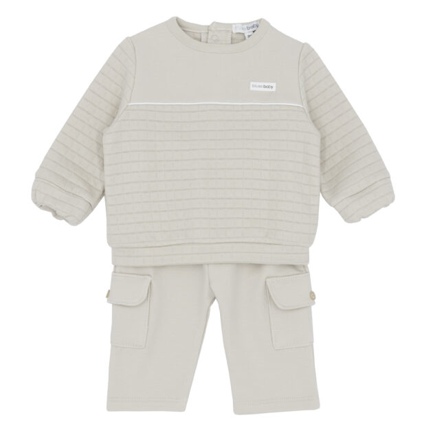 Blues Baby Bb2225 CREW NECK SWEATSHIRT & TROUSER SET Beige