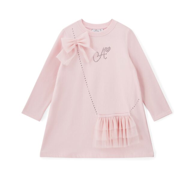 A Dee W252712 MIRACLE HANDBAG JERSEY DRESS Pink - Image 2