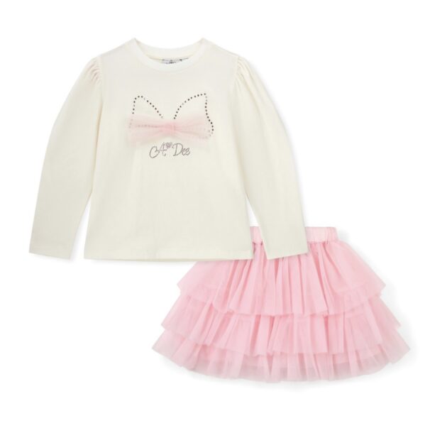 A Dee W252514 MACKENZIE TULLE SKIRT SET White - Image 4