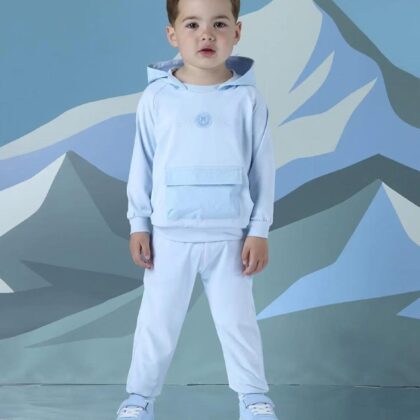 Mitch & Son Ms25407 JULIAN HOODY TRACKSUIT WITH NYLON POCKET Blue
