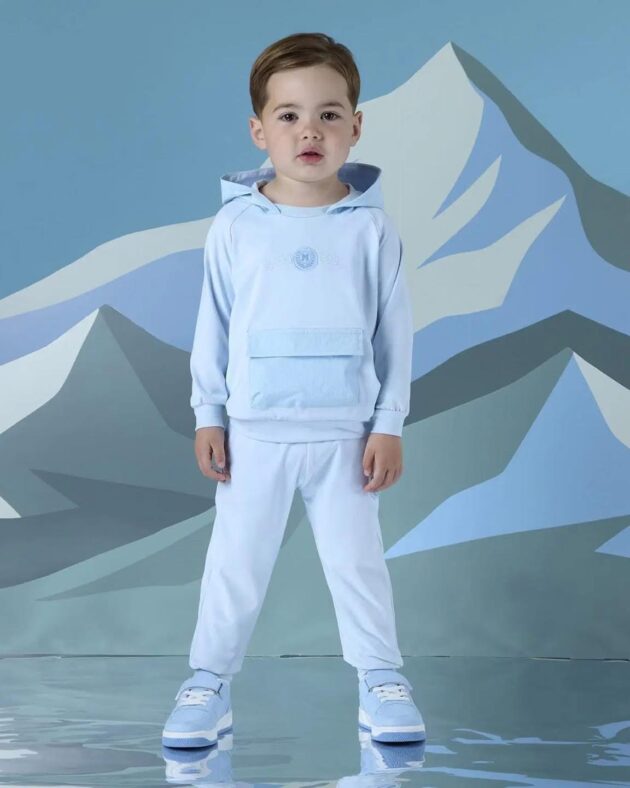 Mitch & Son Ms25407 JULIAN HOODY TRACKSUIT WITH NYLON POCKET Blue