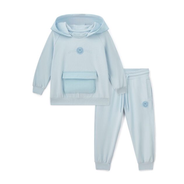 Mitch & Son Ms25407 JULIAN HOODY TRACKSUIT WITH NYLON POCKET Blue - Image 3