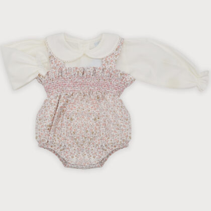 Sardon 025Cb-631 2/P SET ROMPER+SHIRT Pink