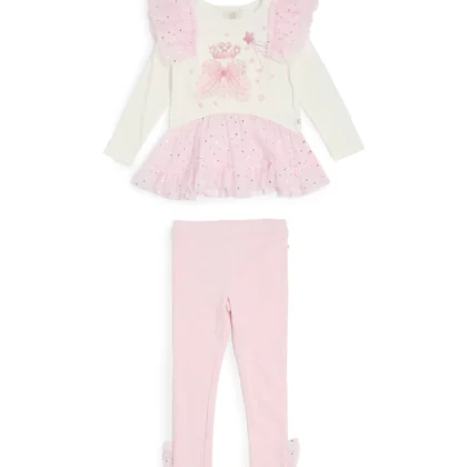 Caramelo Kids 3498108 ROYAL MAGIC LEGGING SET Pink