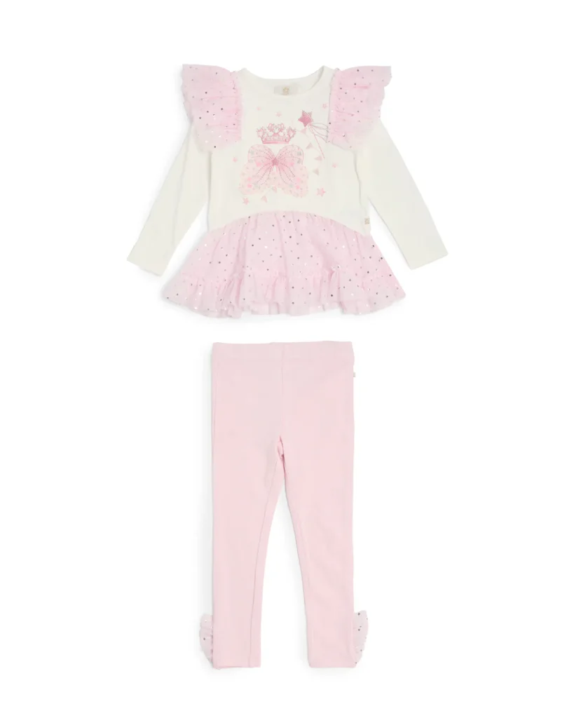 Caramelo Kids 3498108 ROYAL MAGIC LEGGING SET Pink