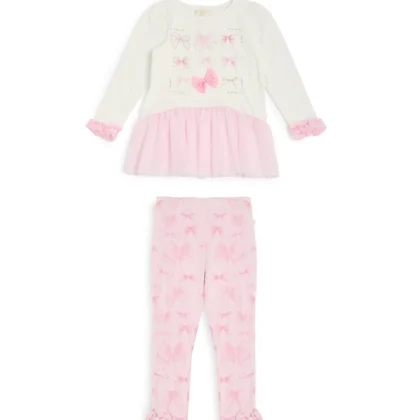 Caramelo Kids 3498104 PRETTY IN PRINT LEGGING SET Pink