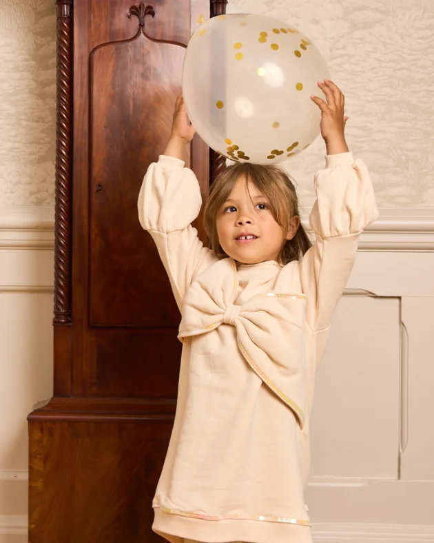 Caramelo Kids 342198 ESSENTIALS SWEAT DRESS Mink - Image 4