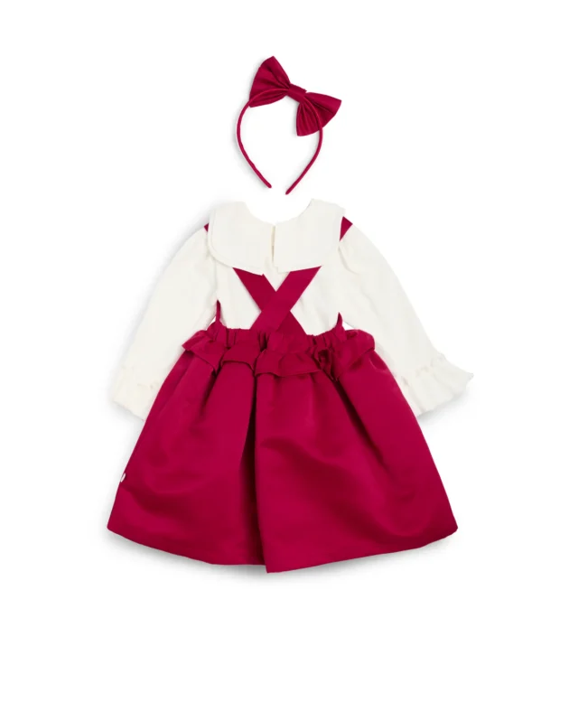Caramelo Kids 0321236 PINNY DRESS SET Red - Image 3
