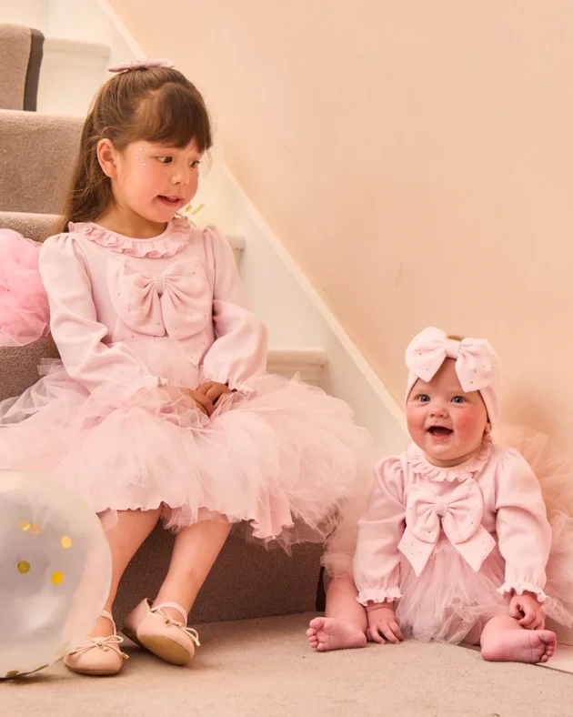 Caramelo Kids 0321244 TWOFER TULLE DRESS Pink - Image 3