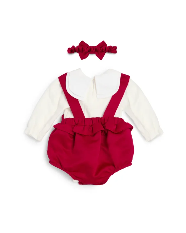 Caramelo Kids 0315239 BIB SHORT SET Red