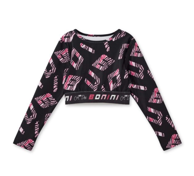 Bonini Bna306 LONG SLEEVE SPORT TOP Black - Image 2