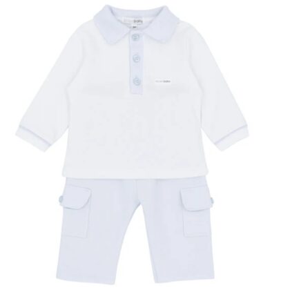 Blues Baby Bb2220 POLO AND TROUSER SET Blue