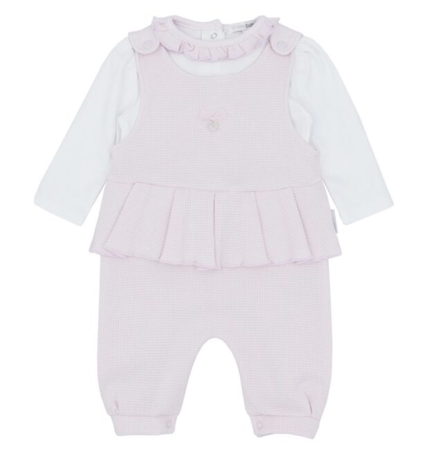 Blues Baby Bb2203 GIRLS PINK DUNGAREE SET Pink