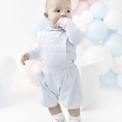 Blues Baby Bb2172 BLUE BLOOMER DUNAGREE SET Blue