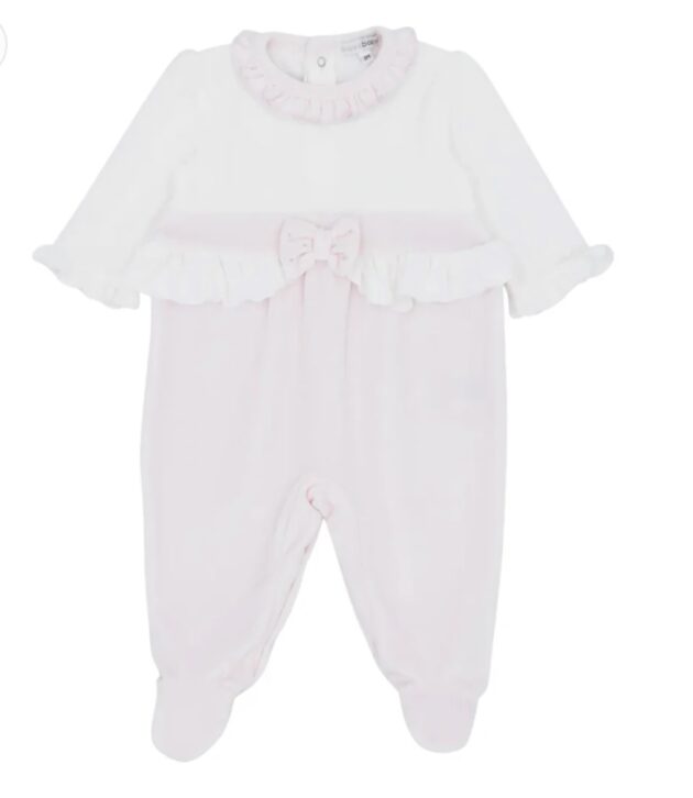 Blues Baby Bb2195 VELOUR ALL IN ONE Pink