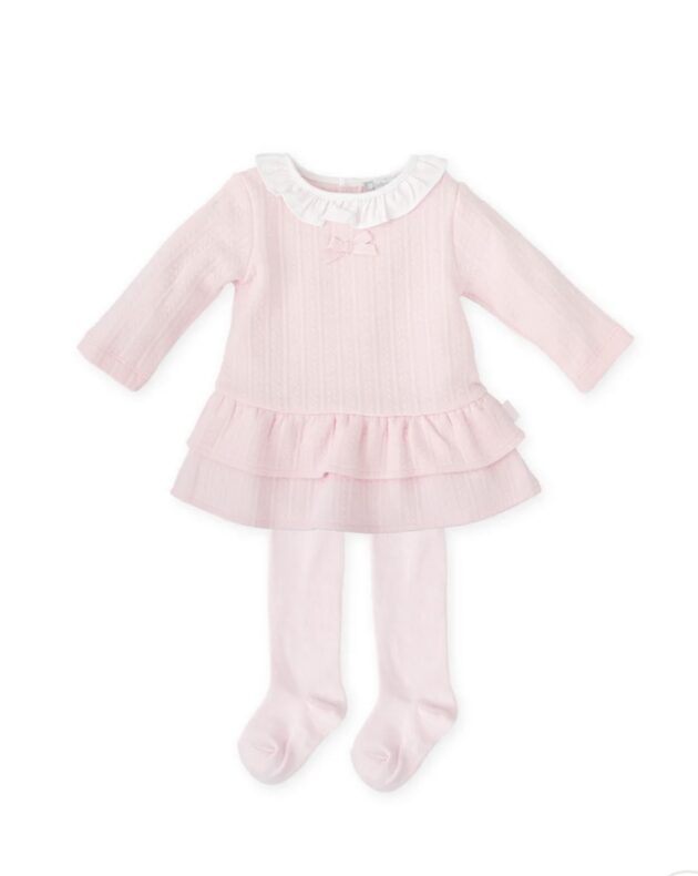 Tutto Piccolo 2290W25 DRESS & TIGHTS Pink - Image 2