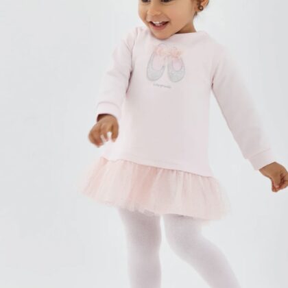 Tutto Piccolo 2291W25 DRESS AND TIGHTS Pink