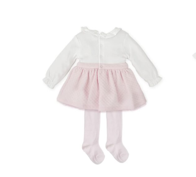 Tutto Piccolo 2292W25 DRESS AND TIGHTS Pink - Image 3