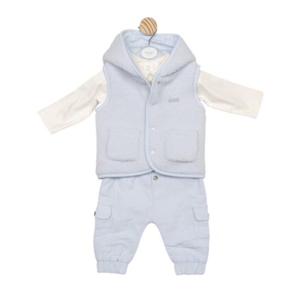 Mintini Mb6616a 3 PIECE SET Ivory/Blue