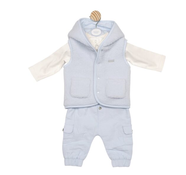 Mintini Mb6616a 3 PIECE SET Ivory/Blue