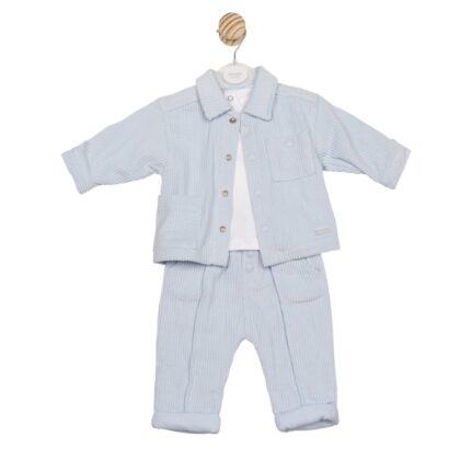 Mintini Mb6566a TOP,TROUSER AND SHIRT Blue