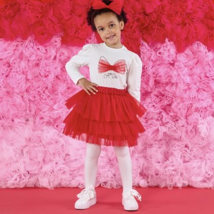 A Dee W251507 LAYLA TULLE SKIRT SET Red