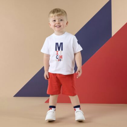 Mitch & Son Ms26205 SHORTS AND TOP Orange