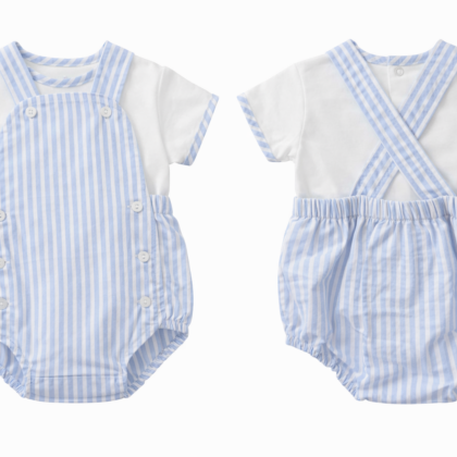 Sardon 26Cb-507 2/PC SET ROMPER SHIRT Blue