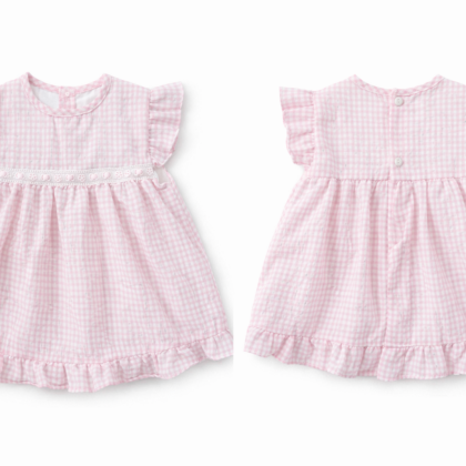 Sardon 26Bb-684 DRESS + MATCHING BLOOMERS Pink