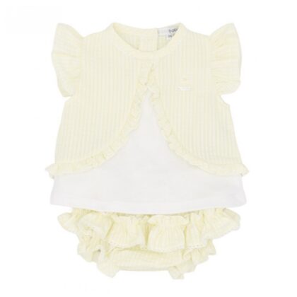Blues Baby Bb2271 GIRLS LEMON FRILLY JAM PANT SET Lemon