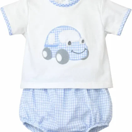 Sardon 26Cb-541 2/P SET SHIRT AND BLOOMERS Blue