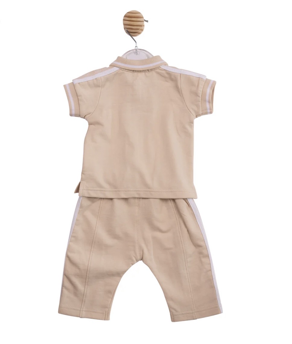 Mintini Mb6995a POLO AND TROUSER SET Beige - Image 3
