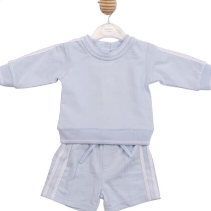 Mintini Mb6986a SWEATSHIRT AND SHORT Blue