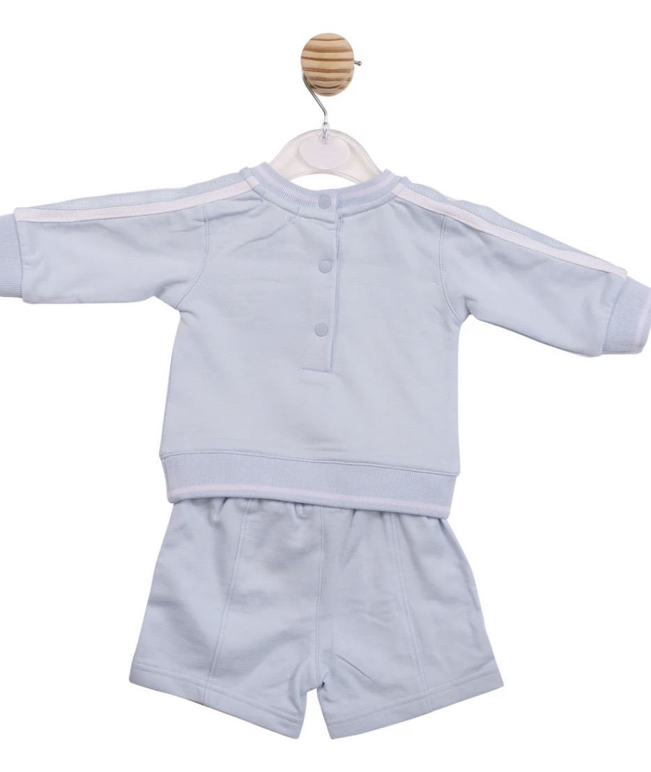 Mintini Mb6986a SWEATSHIRT AND SHORT Blue - Image 3