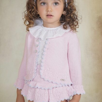 Rahigo 261101 JAM PANT, BLOUSE AND CARDIGAN Pink