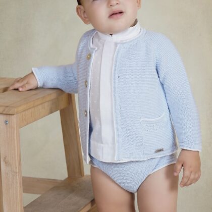 Rahigo 261113 JAM PANT, BLOUSE AND CARDIGAN Blue