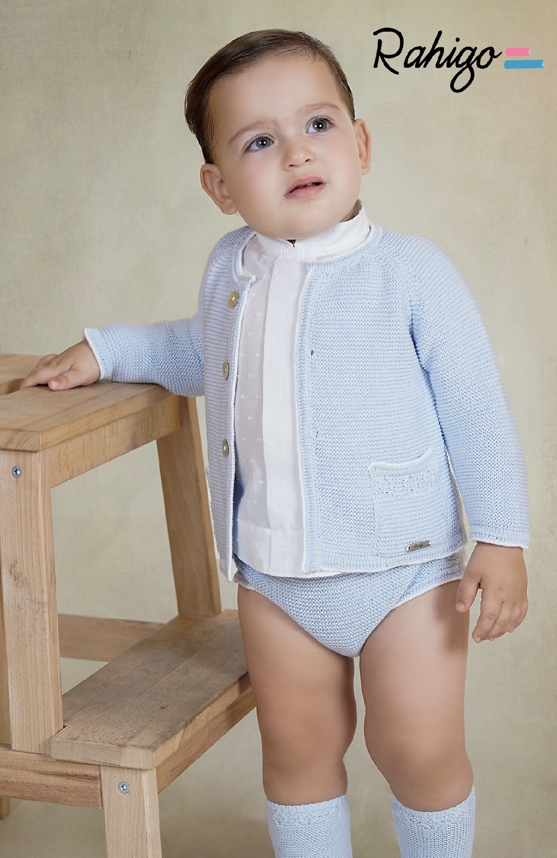 Rahigo 261113 JAM PANT, BLOUSE AND CARDIGAN Blue