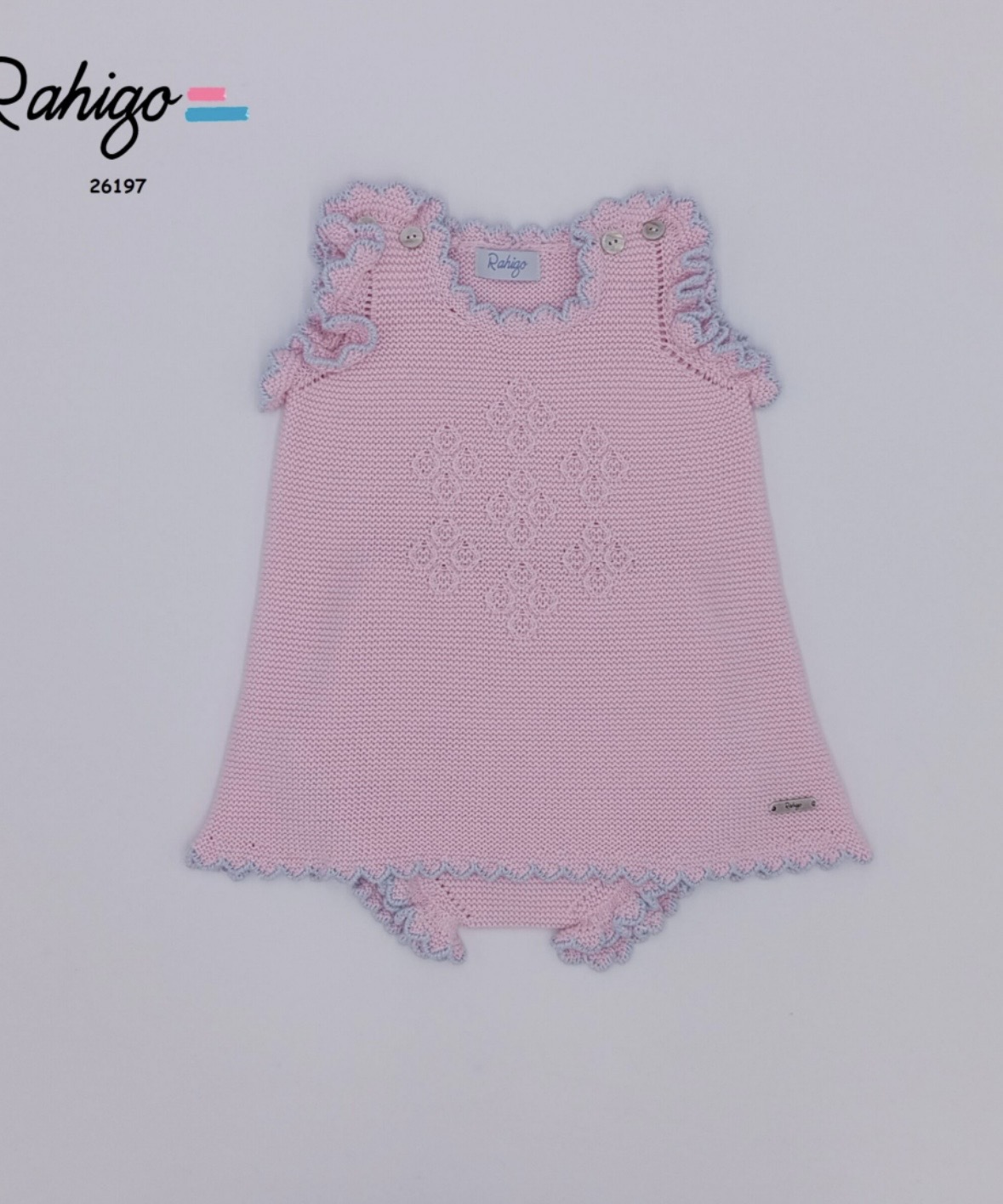 Rahigo 26197 BABY DRESS Pink - Image 3