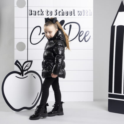 A Dee W266201 LUNA SHORT BTS JACKET Black