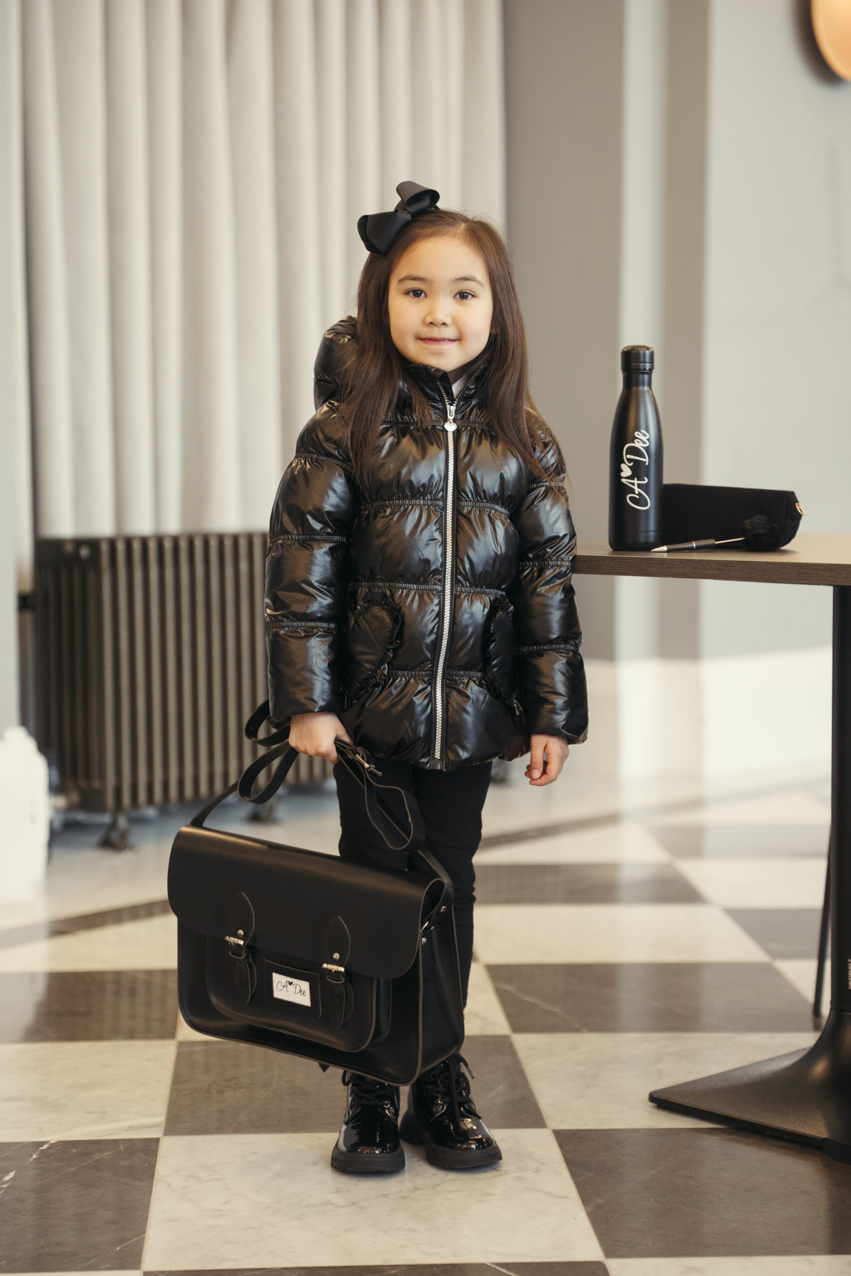 A Dee W266201 LUNA SHORT BTS JACKET Black - Image 4