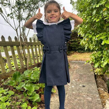 Love & Learn Pinafore Ruffles PINAFORE RUFFLES Navy